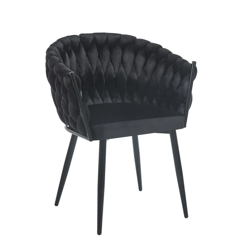 Designer kárpitozott szék ZYPHIRA - fekete