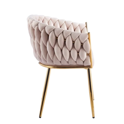 ZYPHIRA kárpitozott designer szék - bézs / arany