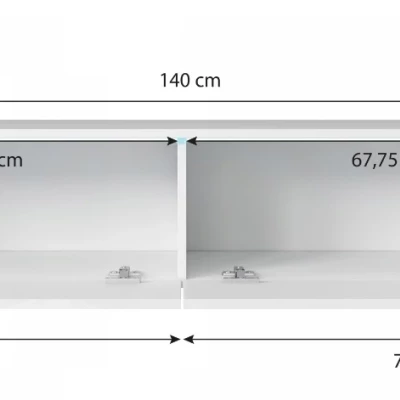 CERIEE 140 TV asztal - beton