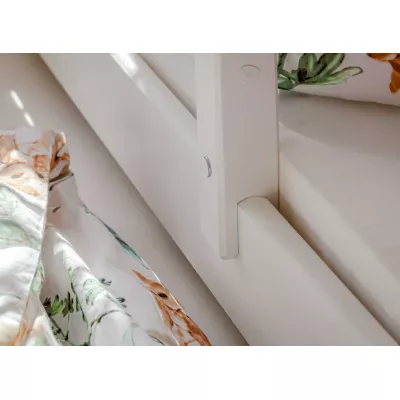 Gyerekágy pótággyal és tárolóhellyel HERMIONA - 90x200, fehér