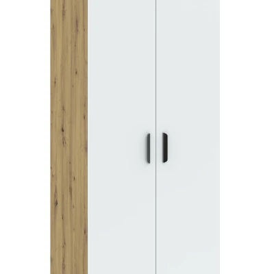 Kétajtós szekrény 74 cm RICHLAND - artisan tölgy / fehér