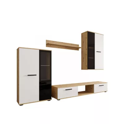 SANA nappali bútor világítással - lefkas tölgy