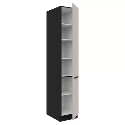 AGAFIJA élelmiszerszekrény - szélesség 40 cm, kasmír / fekete