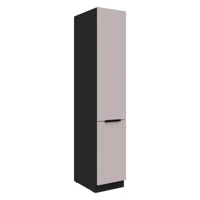 AGAFIJA élelmiszerszekrény - szélesség 40 cm, kasmír / fekete