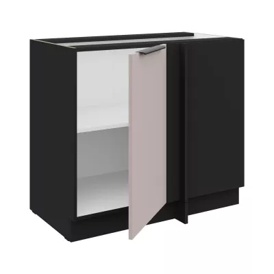 AGAFIJA bővíthető sarokszekrény - 105 cm, kasmír / fekete