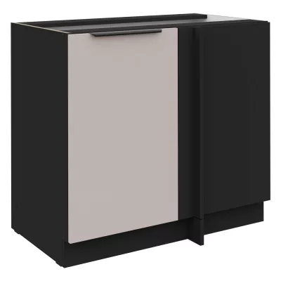 AGAFIJA bővíthető sarokszekrény - 105 cm, kasmír / fekete