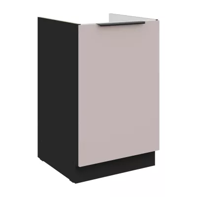 AGAFIJA egyajtós mosdószekrény - szélesség 50 cm, kasmír / fekete