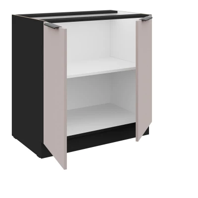 AGAFIJA mosdószekrény - szélesség 80 cm, kasmír / fekete