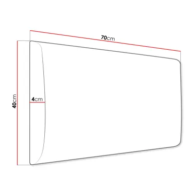 PAG kárpitozott falpanel 70x40 - szürke