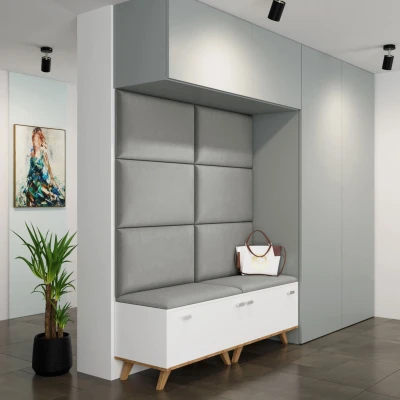 PAG kárpitozott falpanel 70x40 - szürke