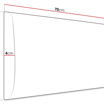PAG kárpitozott falpanel 70x40 - fekete