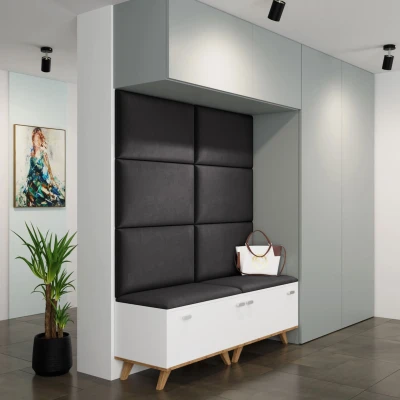 PAG kárpitozott falpanel 70x40 - fekete
