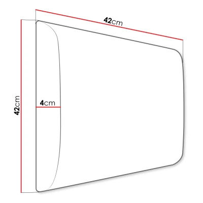 PAG kárpitozott fali panel 42x42 - szürke