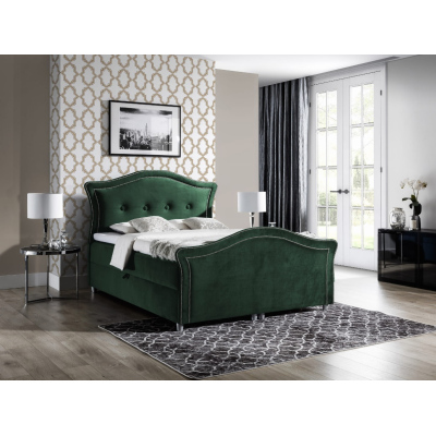 Bradley Lux varázslatos és rusztikus ágy 140x200, zöld