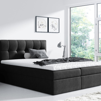 Rex egyszerű ágy 140x200, fekete