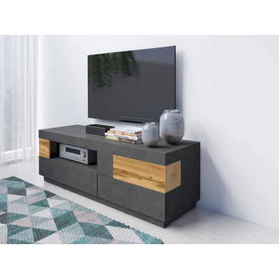SHADI egyszerű TV-asztal, matera/wotan tölgy
