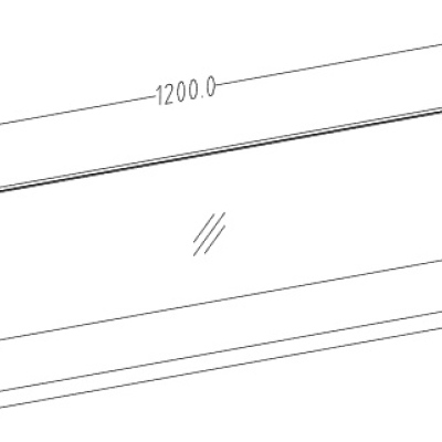HEIKO polc 120 cm, szürke