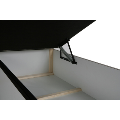 MOIRA ágy tárolóval 180x200 - fekete