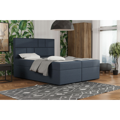 MELINDA dizájnér ágy tárolóval 140x200 - kék 1