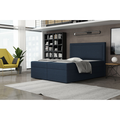MOIRA ágy tárolóval 160x200 - kék 1