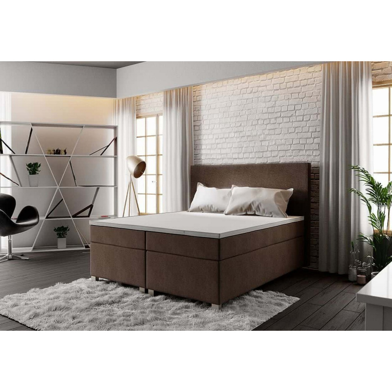 ASSAR boxspring ágy 180x200, barna