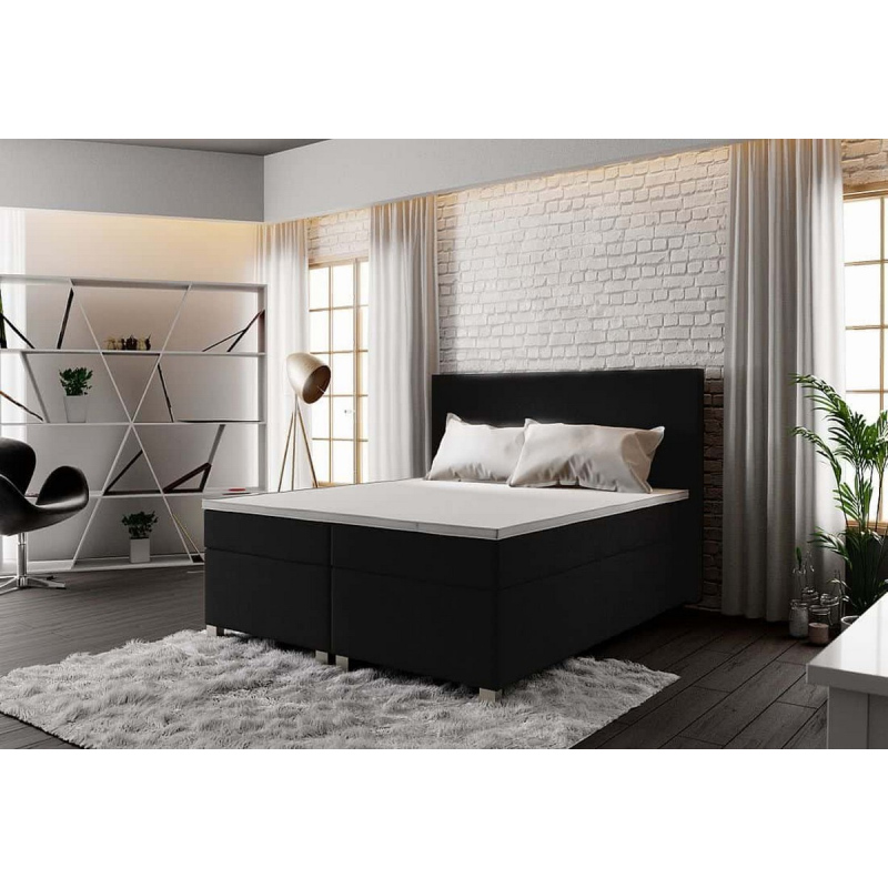 ASSAR boxspring ágy 180x200, antracit