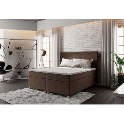 ASSAR boxspring ágy 160x200, barna