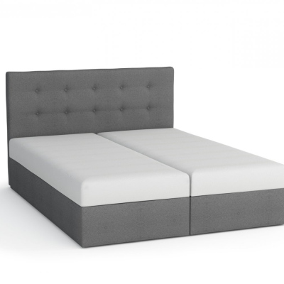 SISI boxspring ágy 180x200, fekete