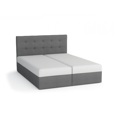 SISI boxspring ágy 180x200, fekete