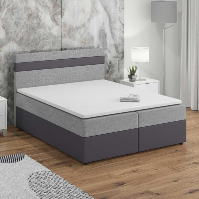 SISI boxspring ágy 160x200, szürke