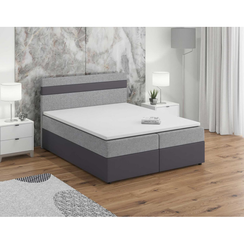 SISI boxspring ágy 160x200, szürke