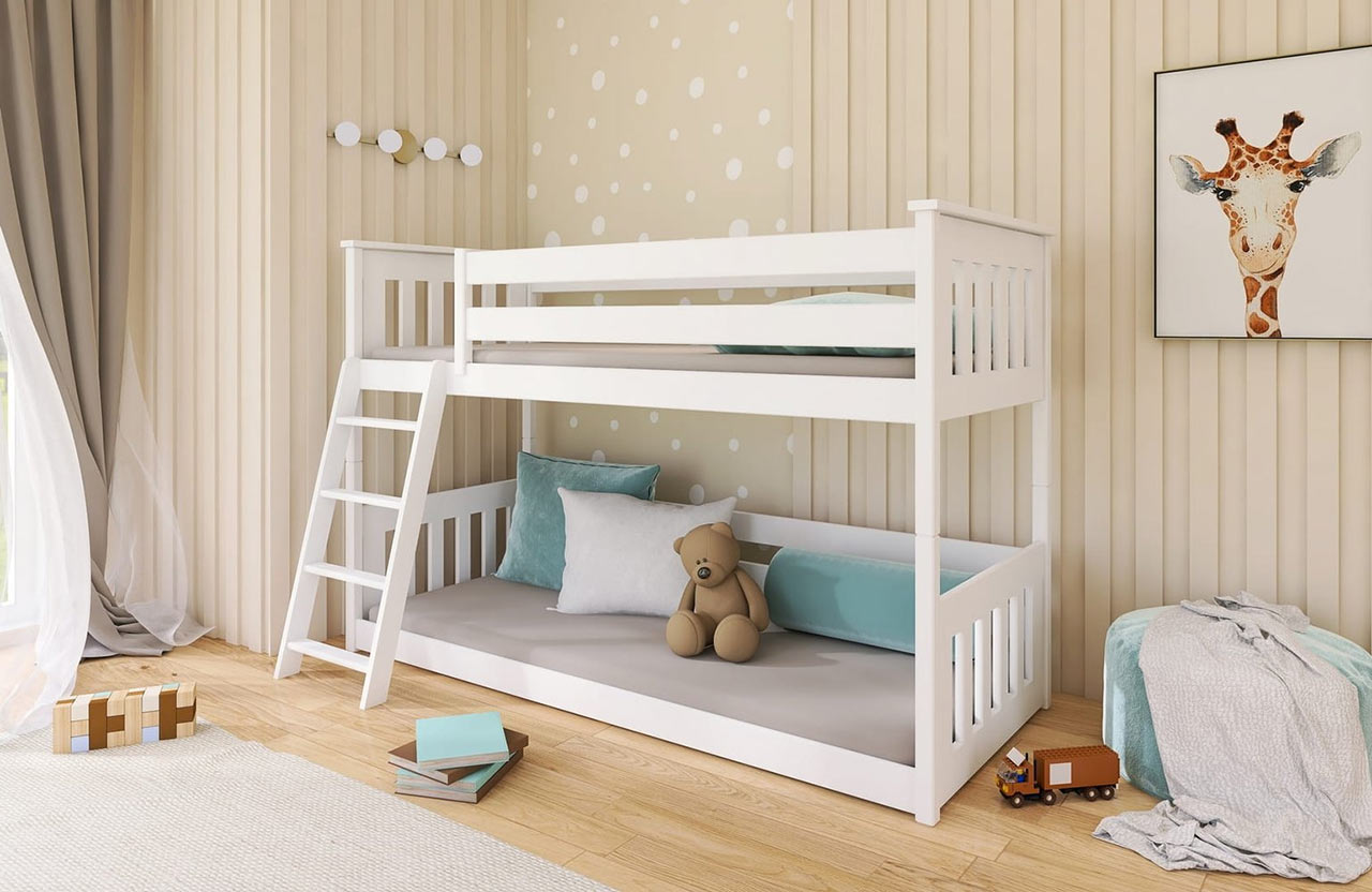 Alacsony emeletes ágy a kisebb gyerekek számára