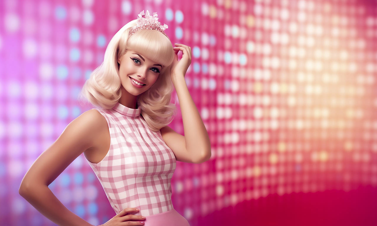Barbie baba a tökéletes szépség és reprezentatív stílus megtestesítője